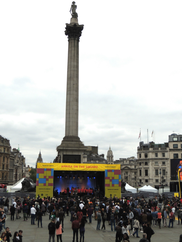 Main Stage at the Mayor of London's Africa on The Square 2017 held in Trafalgar Square London