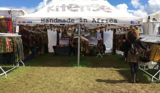 Kitenge stall at WOMAD Festival 2017