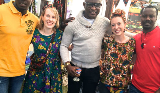 Kitenge crew making new friends inside our stall at Africa Oye Festival in Liverpool