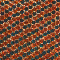 Red and blue shells African print fabric pattern