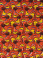 Red and yellow ankara fabric design