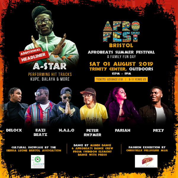 AfroFest Bristol 2019 event poster