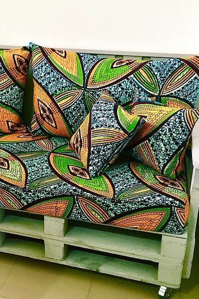 African wax print fabric sofa cushion covers fabric for interior design