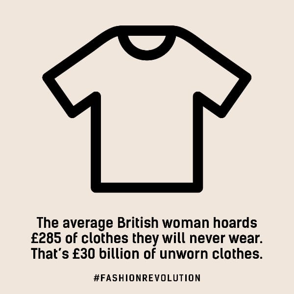 Average British women hoards £285 clothes they never wear Fashion Revolution