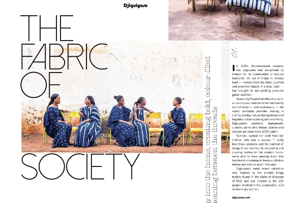 African textiles article Sunday Times newspaper South Africa Djiguiyaso