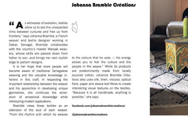 Sunday Times South Africa fabric for African interior design article Johanna Bramble Creations