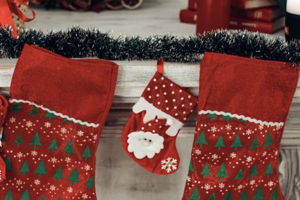 Handmade Christmas stockings sewing project