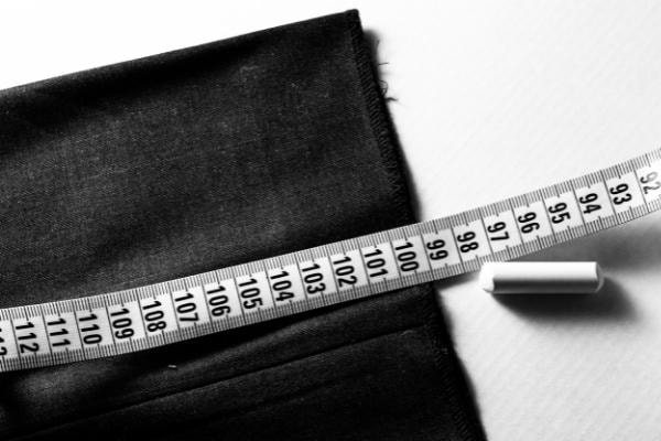 Made to measure clothing alterations made by a tailor or seamstress