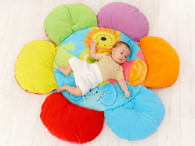 A baby playmat textiles gift idea