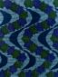 Blue green purple flower African wax print fabric by Kitenge Store