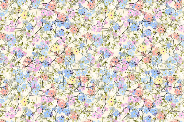 Ditsy floral pattern sewing fabric