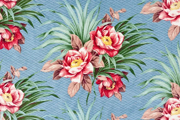 Floral fabric print large scale