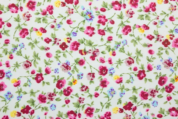 Floral fabric print small scale
