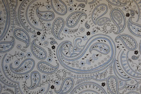Paisley print fabric for sewing