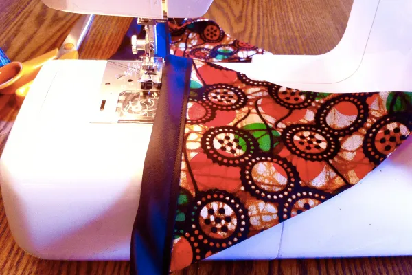 Sewing with African wax fabric