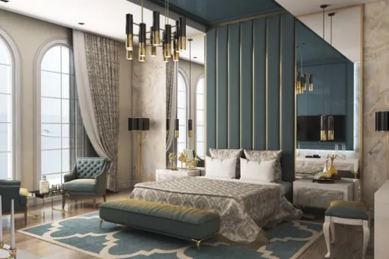 Art deco interior design styles bedroom