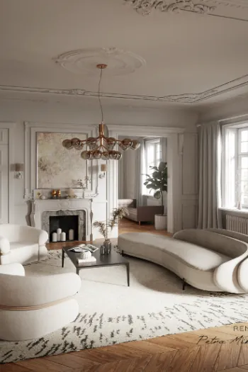 Modern French interior design styles sitting room