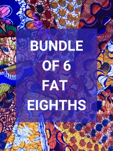 African print fabric fat eighths bundle